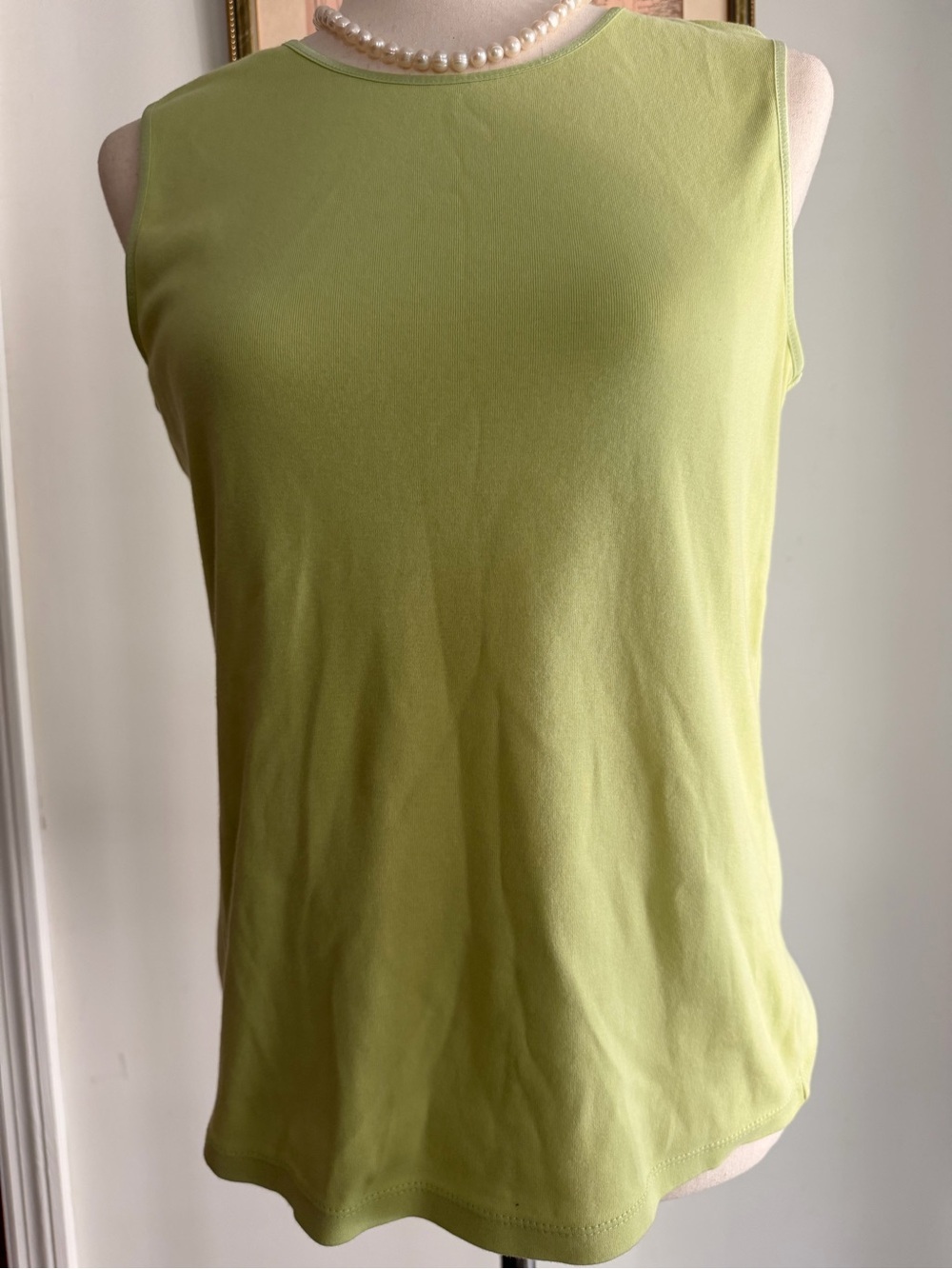 100% cotton VTG lime tank